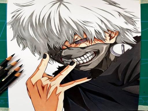 anime coloring book tokyo ghoul Play online