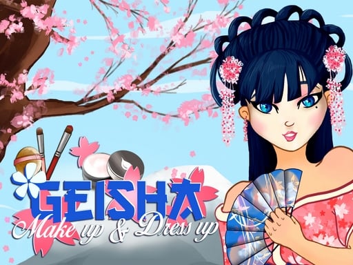 Geisha make up and dress up