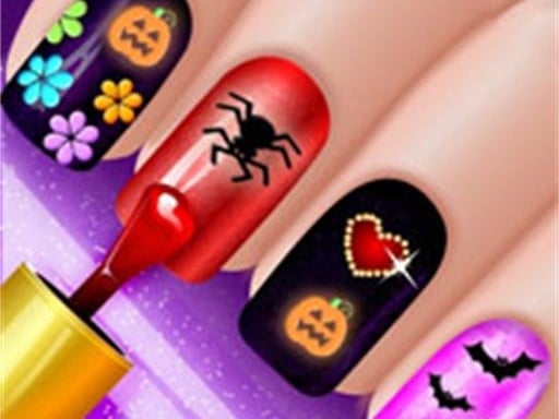 Glow Halloween Nails Game