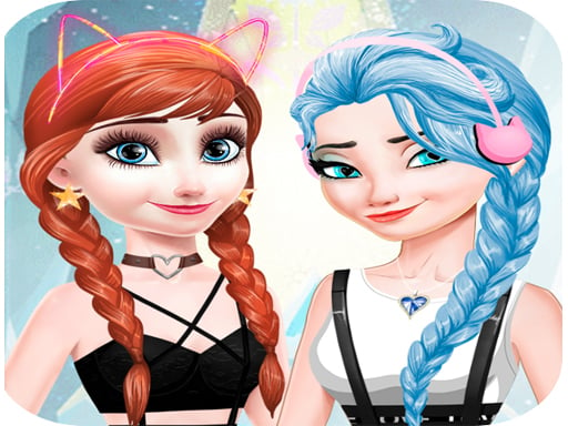 elsa and anna Dress Up Makeup