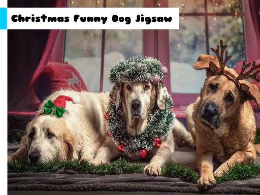 Christmas Funny Dog Jigsaw