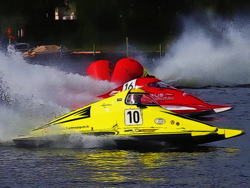 Motor Racing Boat