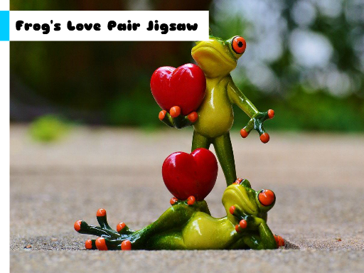 Frog's Love Pair Jigsaw